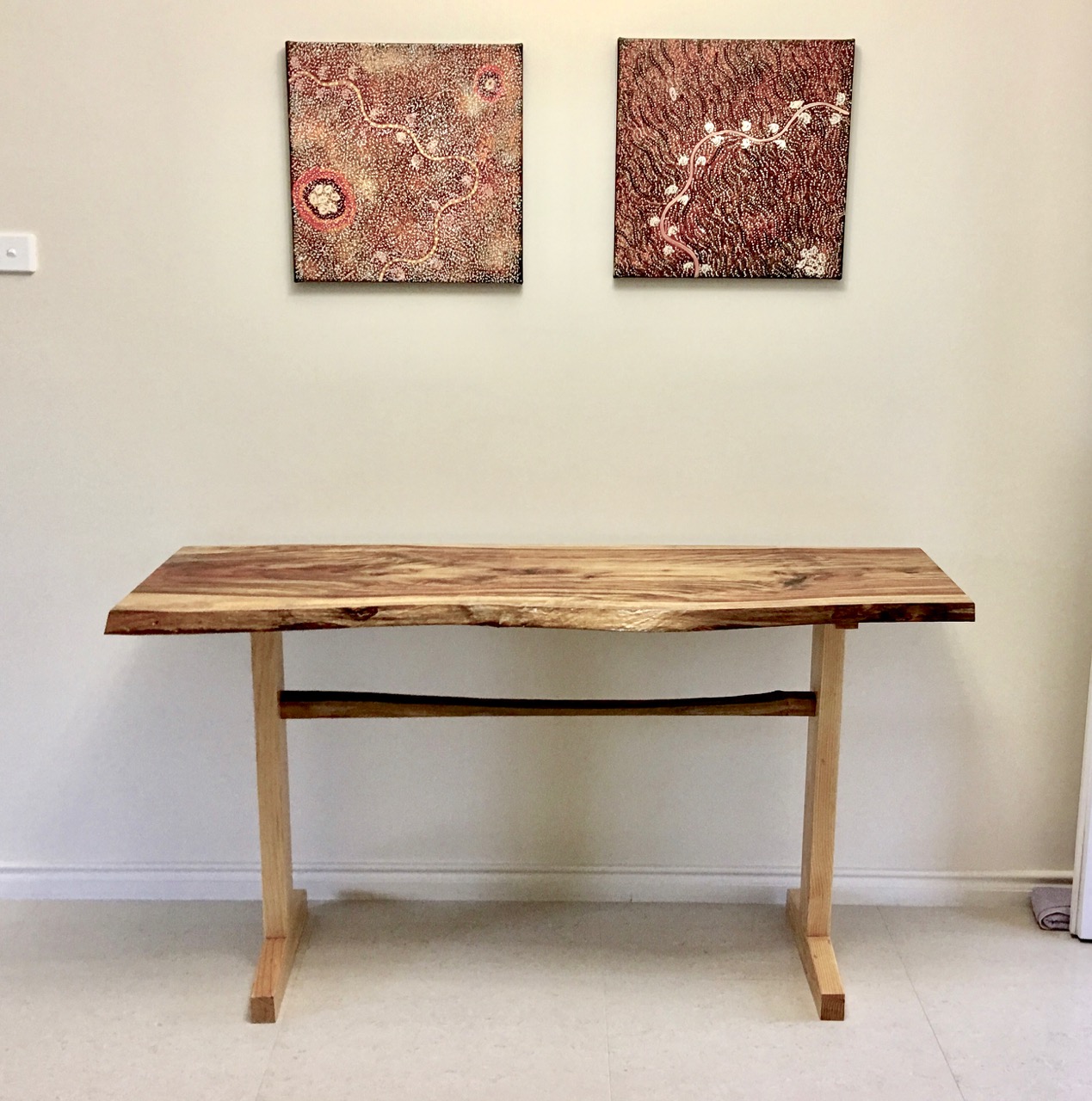 Camphor Laurel Timber Slab Hall Table